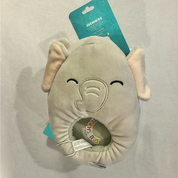 Squishmallows Elephant Slippers Kids 11/12 NWT - Picture 2 of 3